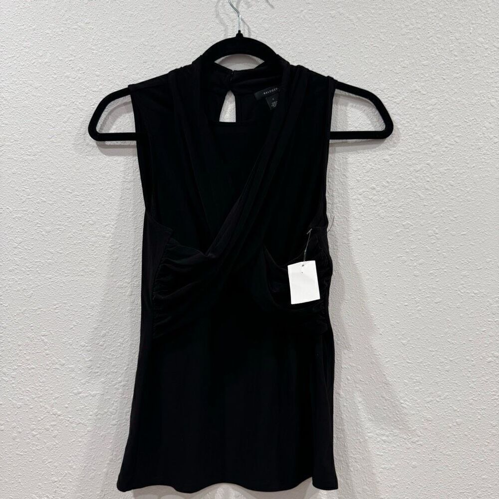 Halogen women black blouse‎ sleeveless size small